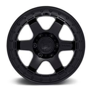 Fuel 1PC D122 BLOCK BEADLOCK 17X8.5 0 6X135/6X5.3 Matte Black With Matte Black Ring