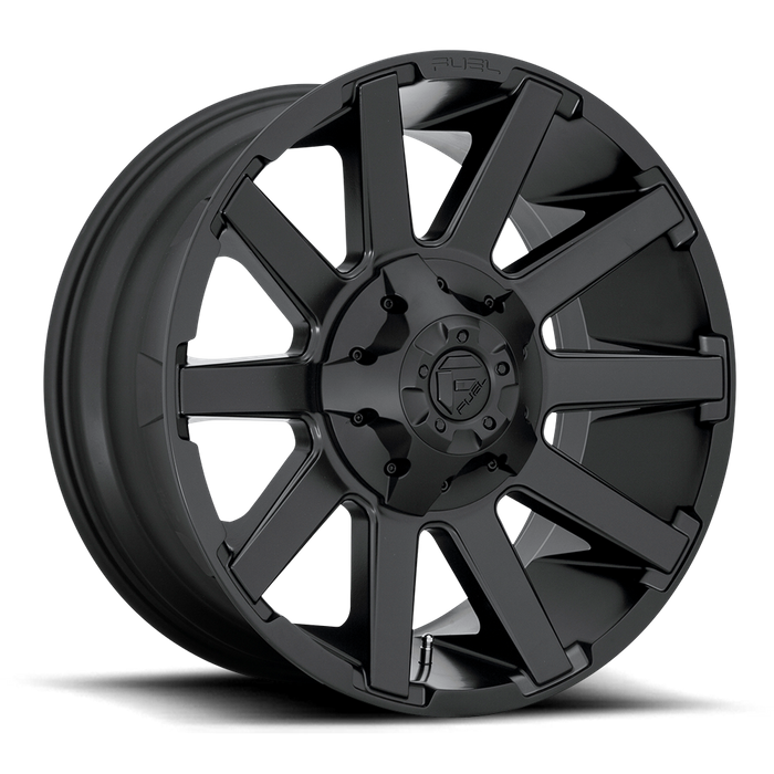 Fuel 1PC D437 CONTRA 20X10 -18  8X170/8X6.7 Satin Black