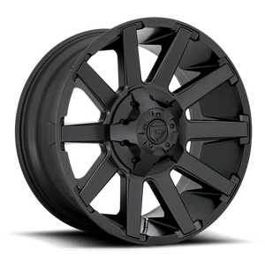 Fuel 1PC D437 CONTRA 20X10 -18 8X170/8X6.7 Satin Black