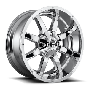 Fuel 1PC D536 MAVERICK 20X10 -12 6X135/6X5.3/6X139.7/6X5.5 CHROME PLATED