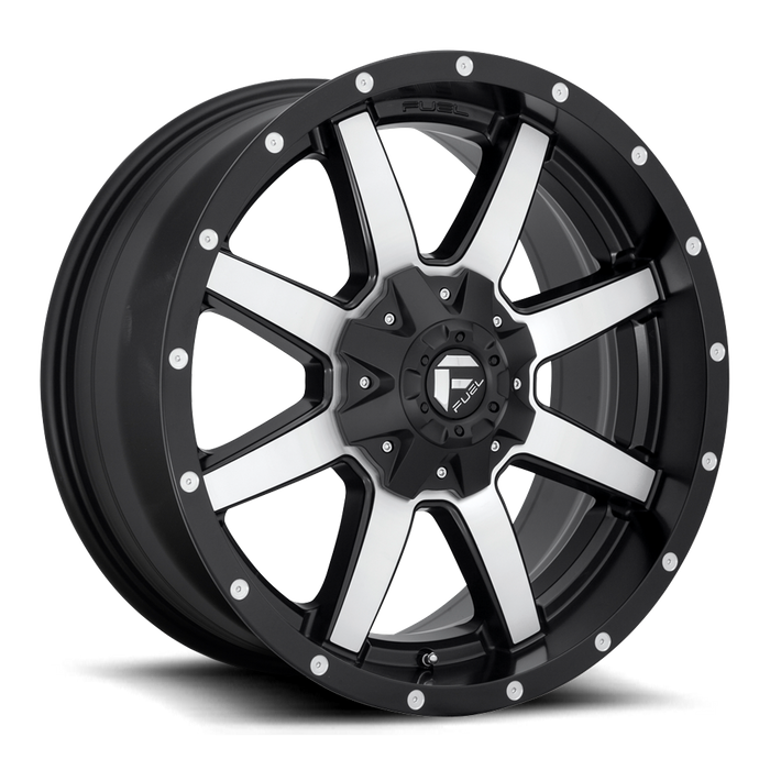 Fuel 1PC D537 MAVERICK 20X10 -12 6X135/6X5.3/6X139.7/6X5.5 MATTE BLACK MACHINED
