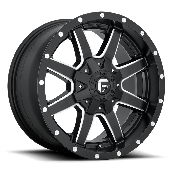 Fuel 1PC D538 MAVERICK 22X9.5 25 6X135/6X5.3/6X139.7/6X5.5 MATTE BLACK MILLED