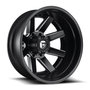 Fuel 1PC D538 MAVERICK 24x8.25 -265 8x165.1/8x6.5 MATTE BLACK MILLED
