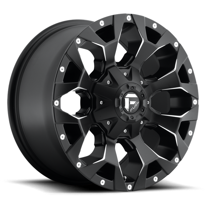 Fuel 1PC D546 ASSAULT 17x9 -12 6x135/6x139.7/6x135/5.5 MATTE BLACK MILLED