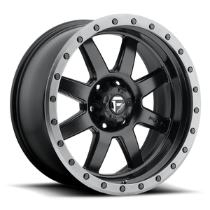 Fuel 1PC D551 TROPHY 17X8.5 -6 5X127/5X5.0 MATTE BLACK GUN METAL RING