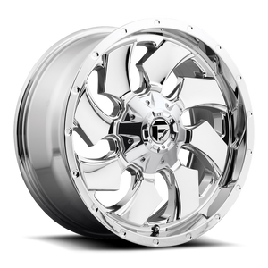 Fuel 1PC D573 CLEAVER 22x12 -44 6x135/6x139.7/6x135/5.5 CHROME PLATED