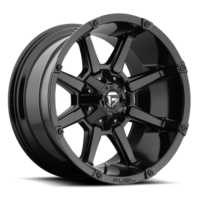 Fuel 1PC D575 COUPLER 20x10 -12 8x165.1/8x6.5 GLOSS BLACK