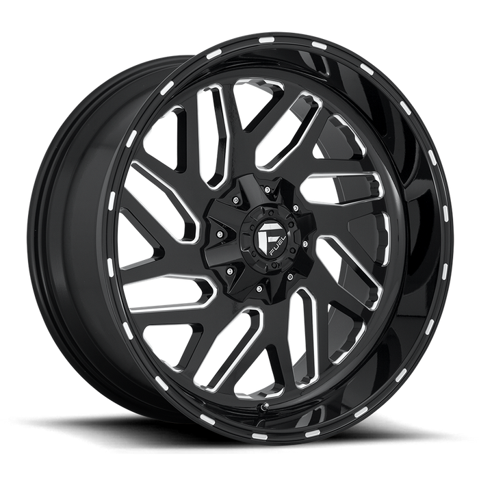 Fuel 1PC D581 TRITON 22x10 -18 5x139.7/5x150/5x5.5/150 GLOSS BLACK MILLED
