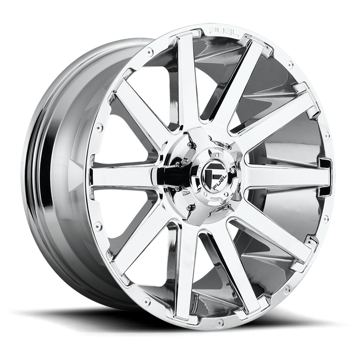 Fuel 1PC D614 CONTRA 20x9 20 6x135/6x139.7/6x135/5.5 CHROME PLATED