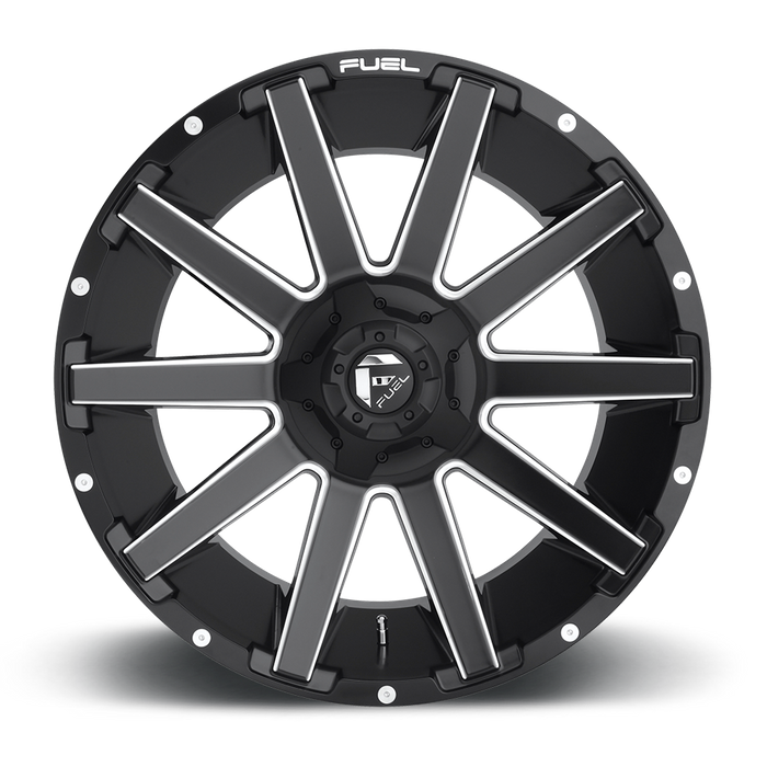 Fuel 1PC D616 CONTRA 20x10 -19 6x135/6x139.7/6x135/5.5 MATTE BLACK MILLED