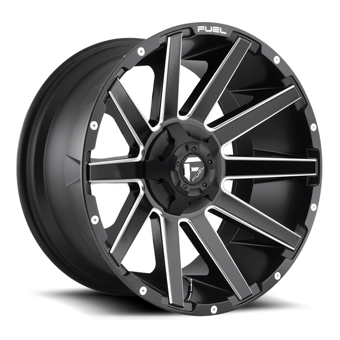 Fuel 1PC D616 CONTRA 22x12 -44 5x139.7/5x150/5x5.5/150 MATTE BLACK MILLED