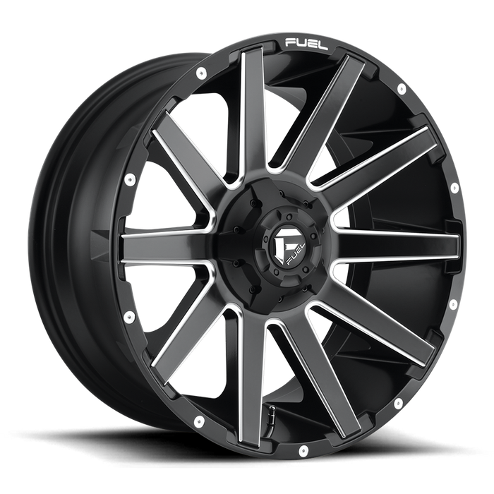 Fuel 1PC D616 CONTRA 20x9 1 5x139.7/5x150/5x5.5/150 MATTE BLACK MILLED