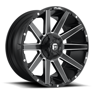 Fuel 1PC D616 CONTRA 20x9 1 5x139.7/5x150/5x5.5/150 MATTE BLACK MILLED