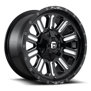 Fuel 1PC D620 HARDLINE 20x10 -18 8x165.1/8x6.5 GLOSS BLACK MILLED