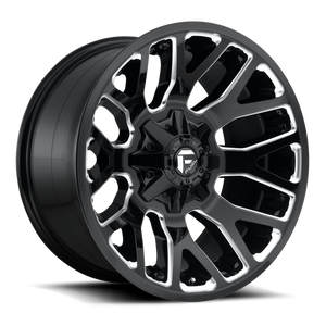 Fuel 1PC D623 WARRIOR 20x10 -18 6x135/6x139.7/6x135/5.5 GLOSS BLACK MILLED