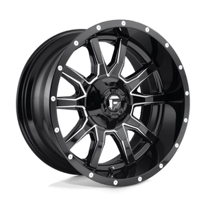 Fuel 1PC D627 VANDAL 20X9 19 6X135/6X139.7 GLOSS BLACK MILLED