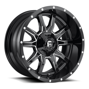 Fuel 1PC D627 VANDAL 20x12 -43 5x139.7/5x150/5x5.5/150 GLOSS BLACK MILLED