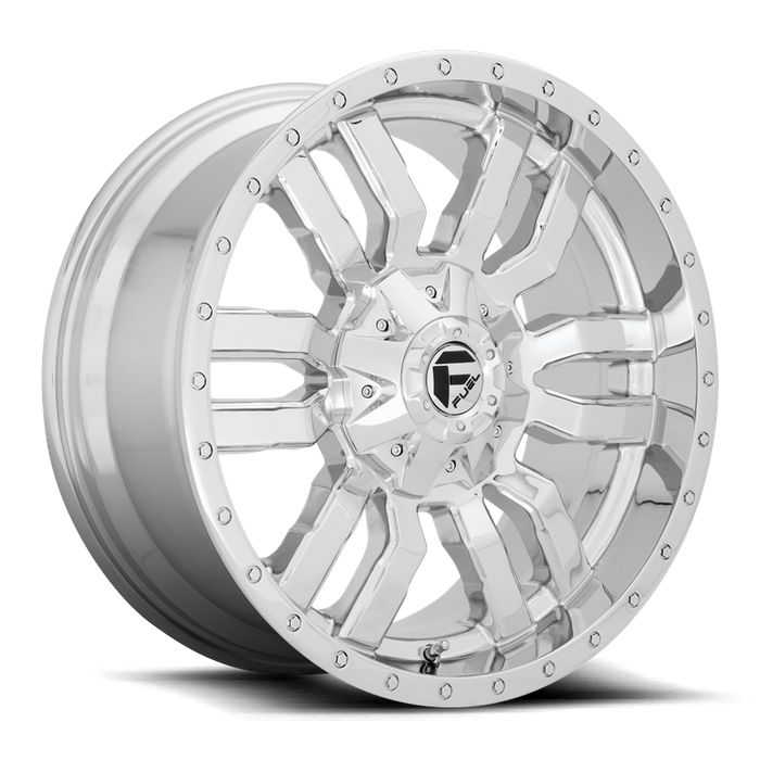 Fuel 1PC D631 SLEDGE 20x10 -18 5x139.7/5x150/5x5.5/150 CHROME PLATED