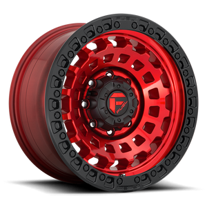 Fuel 1PC D632 ZEPHYR 20x9 20 6x139.7/6x5.5 CANDY RED BLACK BEAD RING