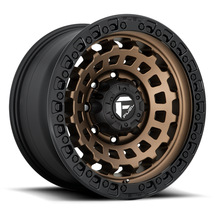 Fuel 1PC D634 ZEPHYR 18x9 -12 5x127/5x5.0 MATTE BRONZE BLACK BEAD RING
