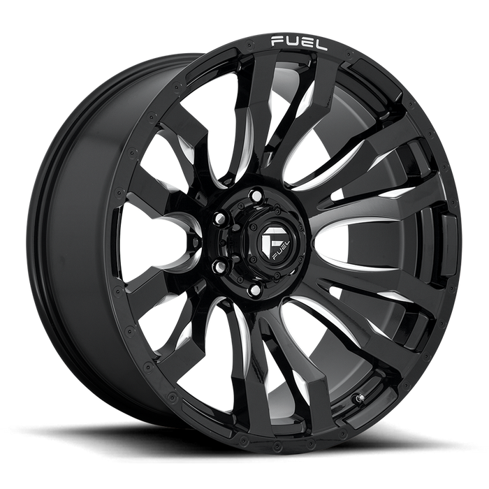 Fuel 1PC D673 BLITZ 20x9 20 6x135/6X5.3 GLOSS BLACK MILLED