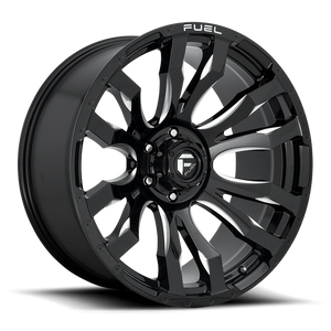 Fuel 1PC D673 BLITZ 20x9 20 6x135/6X5.3 GLOSS BLACK MILLED