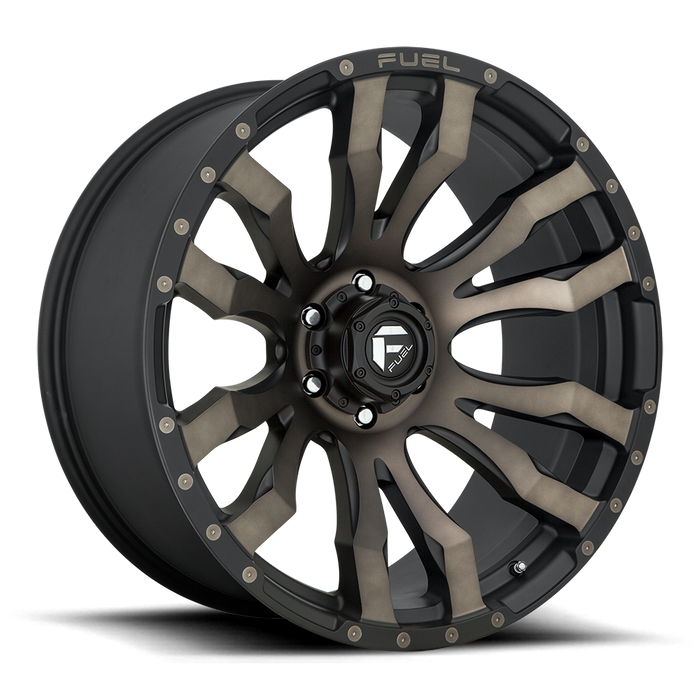 Fuel 1PC D674 BLITZ 22x12 -44 5x150/5x150 MATTE BLACK DOUBLE DARK TINT