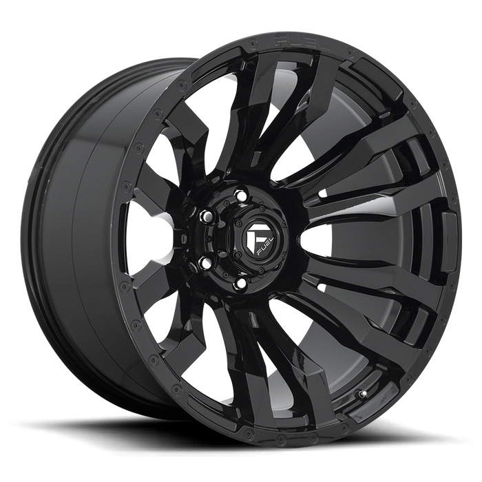 Fuel 1PC D675 BLITZ 22x12 -44 8x170/8x6.7 GLOSS BLACK