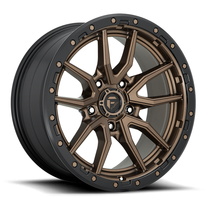 Fuel 1PC D681 REBEL 16X8 1 6X139.7/6X5.5 MATTE BRONZE BLACK BEAD RING