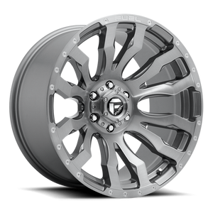 Fuel 1PC D693 BLITZ 20x9 1 6x135/6X5.3 BRUSHED GUN METAL TINTED CLEAR