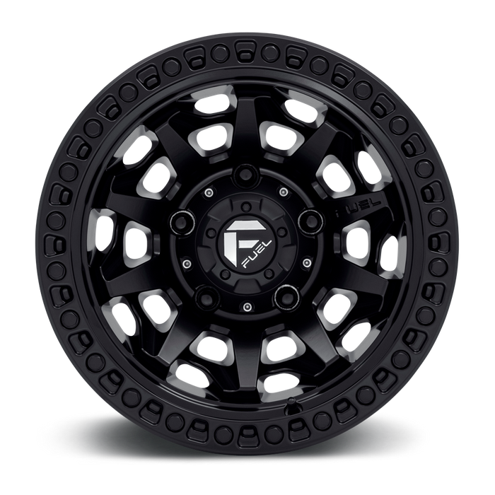 Fuel 1PC D694 COVERT 15X8 -19 6X139.7/6X5.5 MATTE BLACK