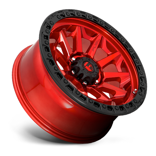 Fuel 1PC D695 COVERT 18X9 1 8X170/8X6.7 CANDY RED BLACK BEAD RING