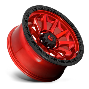 Fuel 1PC D695 COVERT 18X9 1 8X170/8X6.7 CANDY RED BLACK BEAD RING