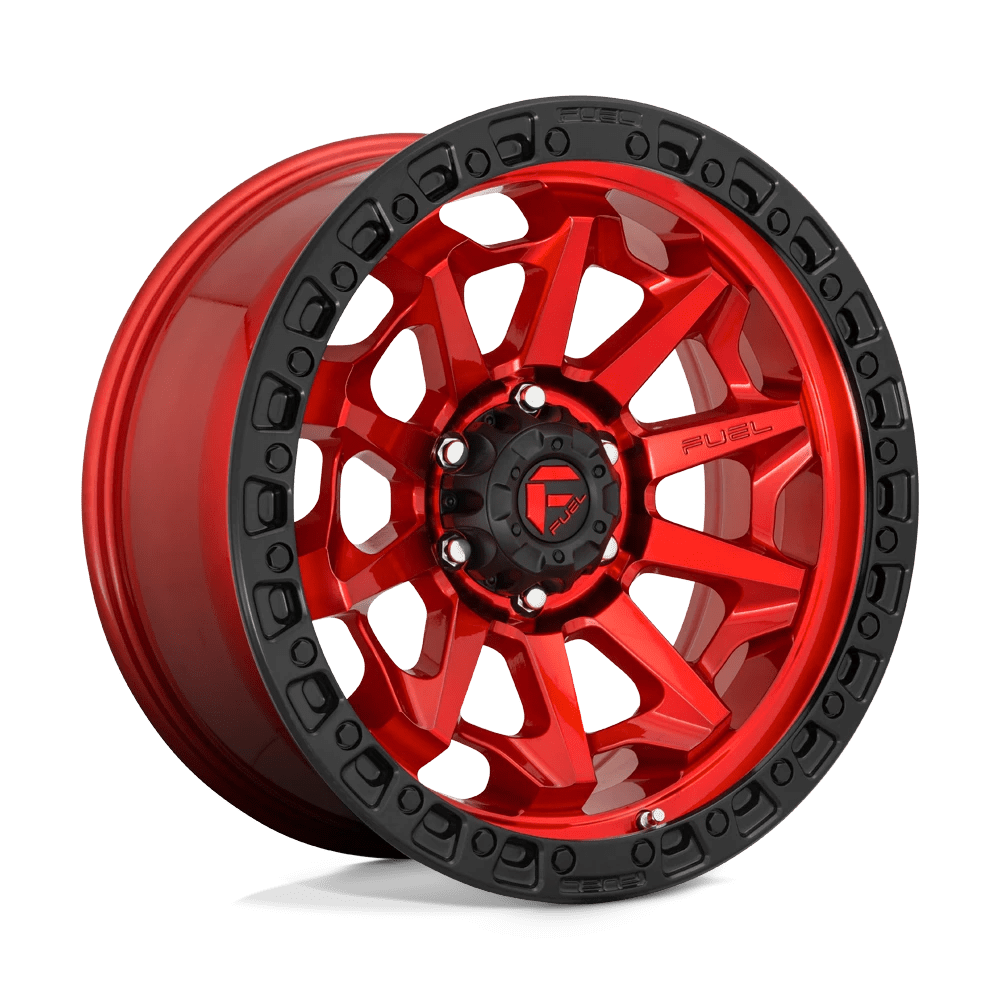 Fuel 1PC D695 COVERT 16X8 1 6X139.7/6X5.5 CANDY RED BLACK BEAD RING