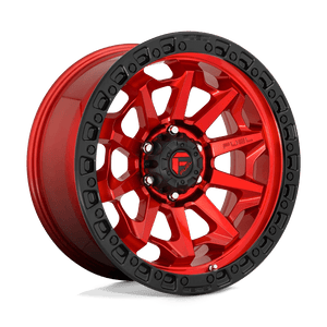 Fuel 1PC D695 COVERT 20x9 20 6x139.7/6x5.5 CANDY RED BLACK BEAD RING