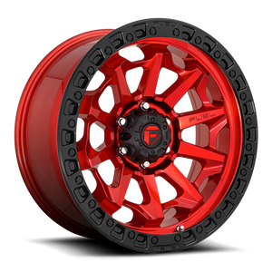 Fuel 1PC D695 COVERT 20x10 -18 8x170/8x6.7 CANDY RED BLACK BEAD RING