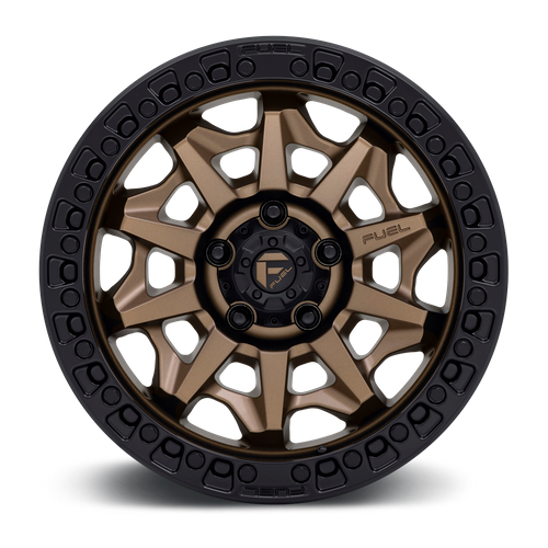 Fuel 1PC D696 COVERT 18X9 1 8X170/8X6.7 MATTE BRONZE BLACK BEAD RING