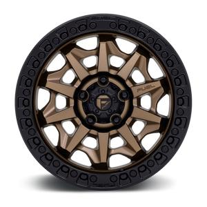 Fuel 1PC D696 COVERT 18X9 1 8X170/8X6.7 MATTE BRONZE BLACK BEAD RING