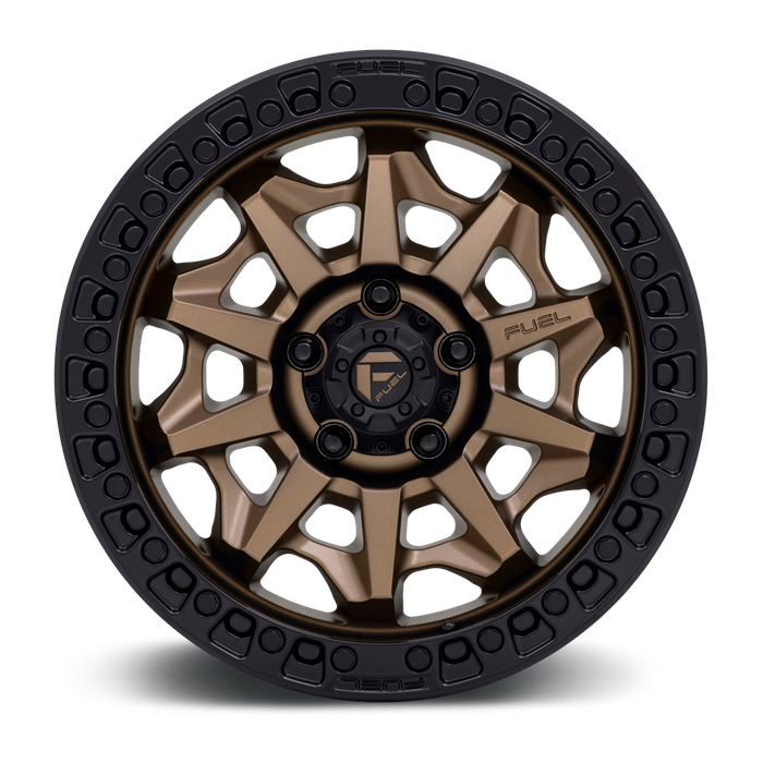 Fuel 1PC D696 COVERT 17x9 -12 6x139.7/6x5.5 MATTE BRONZE BLACK BEAD RING