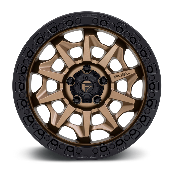 Fuel 1PC D696 COVERT 18x9 -12 6x135/6X5.3 MATTE BRONZE BLACK BEAD RING