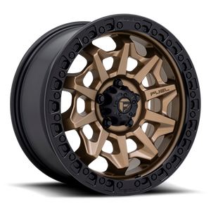 Fuel 1PC D696 COVERT 18x9 -12 6x135/6X5.3 MATTE BRONZE BLACK BEAD RING