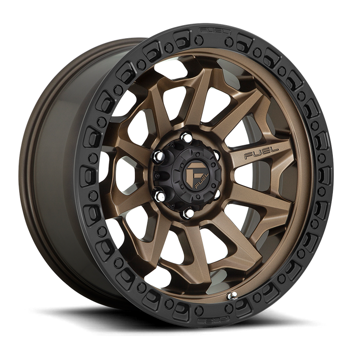 Fuel 1PC D696 COVERT 20x9 1 8x165.1/8x6.5 MATTE BRONZE BLACK BEAD RING