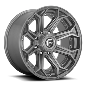 Fuel 1PC D705 SIEGE 22x10 -18 6x139.7/6x5.5 BRUSHED GUN METAL TINTED CLEAR