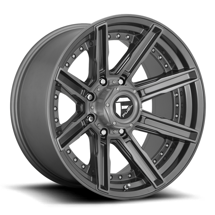 Fuel 1PC D710 ROGUE PLATINUM 20x10 -18 6x135/6X5.3 BRUSHED GUN METAL TINTED CLEAR