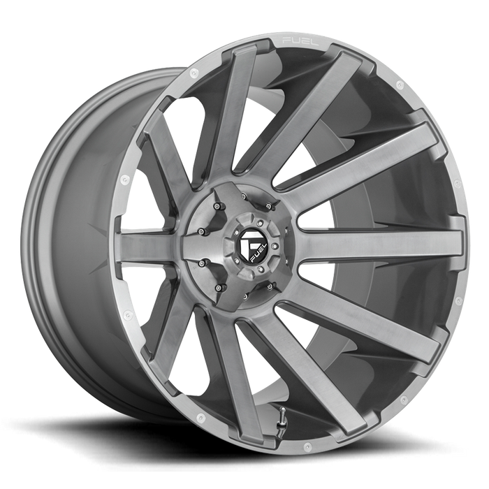 Fuel 1PC D714 CONTRA PLATINUM 20x9 19 6x135/6x139.7/6x135/5.5 BRUSHED GUN METAL TINTED CLEAR