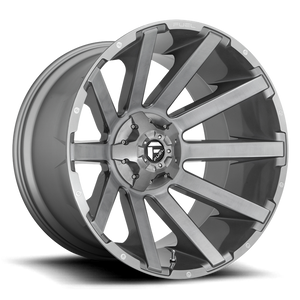 Fuel 1PC D714 CONTRA PLATINUM 20x9 19 6x135/6x139.7/6x135/5.5 BRUSHED GUN METAL TINTED CLEAR