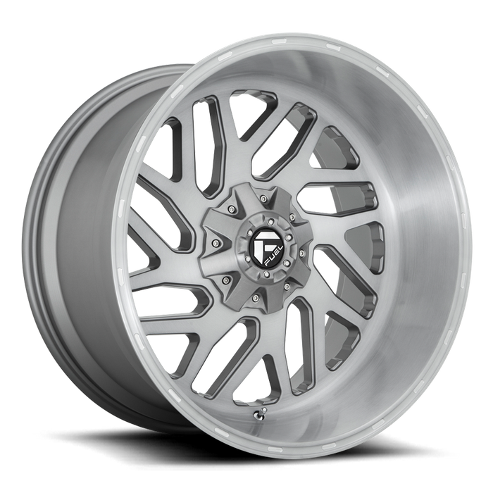 Fuel 1PC D715 TRITON PLATINUM 22X12 -44 6X135/6X5.3/6X139.7/6X5.5 BRUSHED GUN METAL TINTED CLEAR