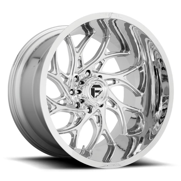 Fuel 1PC D740 RUNNER 24x12 -44 8x165.1/8x6.5 Chrome