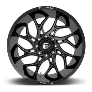 Fuel 1PC D741 RUNNER 22x12 -44 6x135/6X5.3 Gloss Black Milled