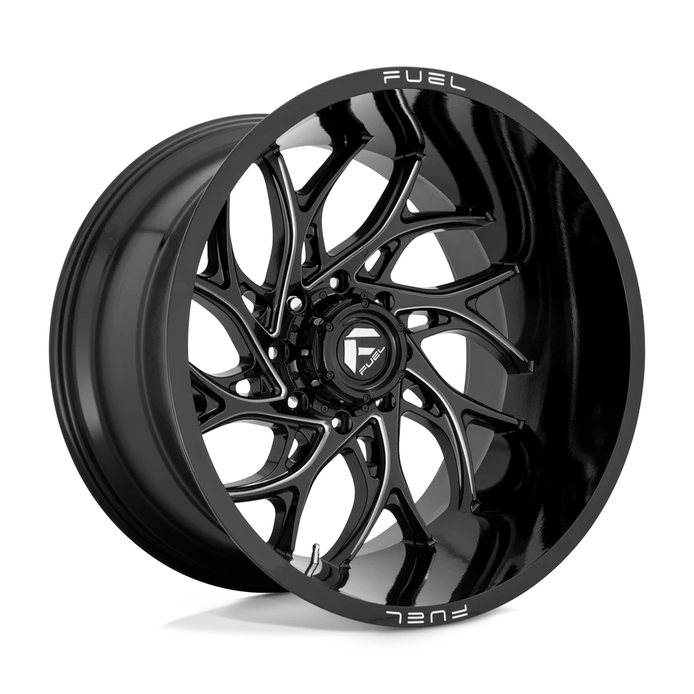 Fuel 1PC D741 RUNNER 24X12 -44 6X135/6X5.3 Gloss Black Milled